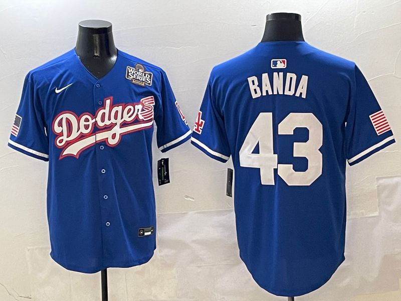 Men Los Angeles Dodgers #43 Banda Blue Second generation Joint Name Nike 2025 MLB Jersey style 7->los angeles dodgers->MLB Jersey